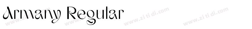 Armany Regular字体转换